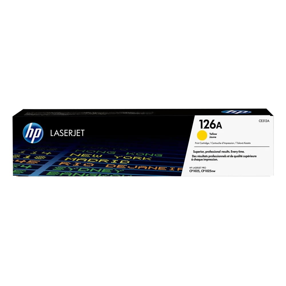 HP 126A Yellow Original LaserJet Toner Cartridge CE312A