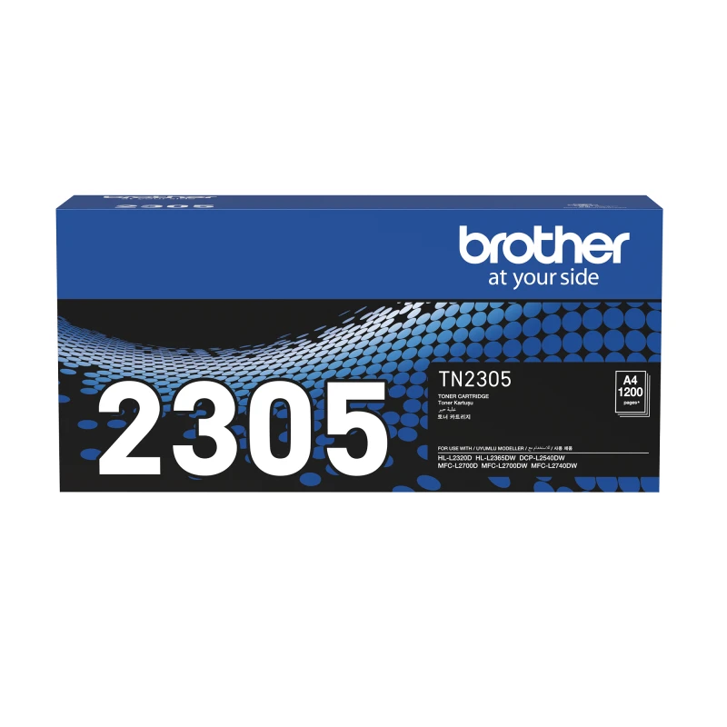 BROTHER TONER TN2305 BLACK ORIGINAL CARTRIDGE FO HL-2320D/HL-L2365DW/MFC-L2700D/MFC-L2740DW/DCP-L2540DW R