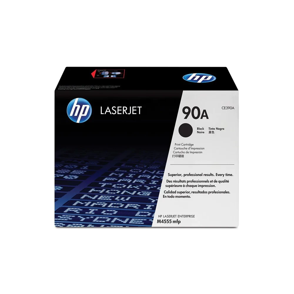 HP 90A Black Original LaserJet Toner Cartridge CE390A