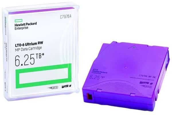 HP LTO‑6 Ultrium 6.25TB RW Data Cartridge C7976A