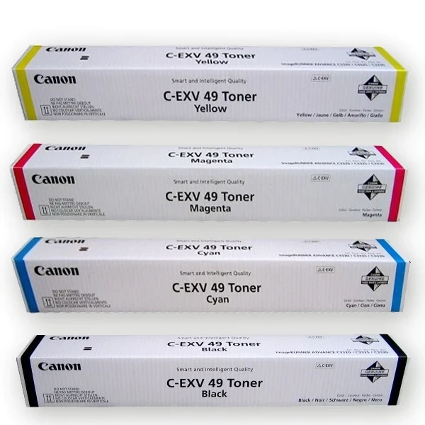 CANON CEXV49 Black Cyan Magenta Yellow (4color) Original Toner Cartridge