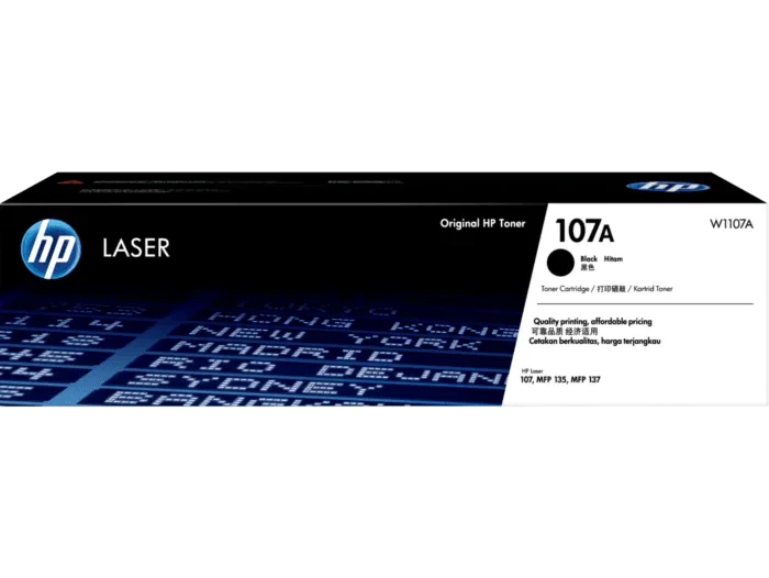 HP 107A Black Original LaserJet Toner Cartridge W1107A