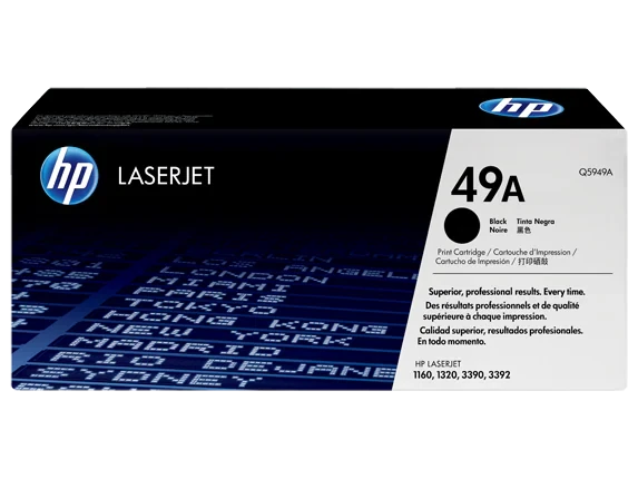 HP 49A Black Original LaserJet Toner Cartridge Q5949A