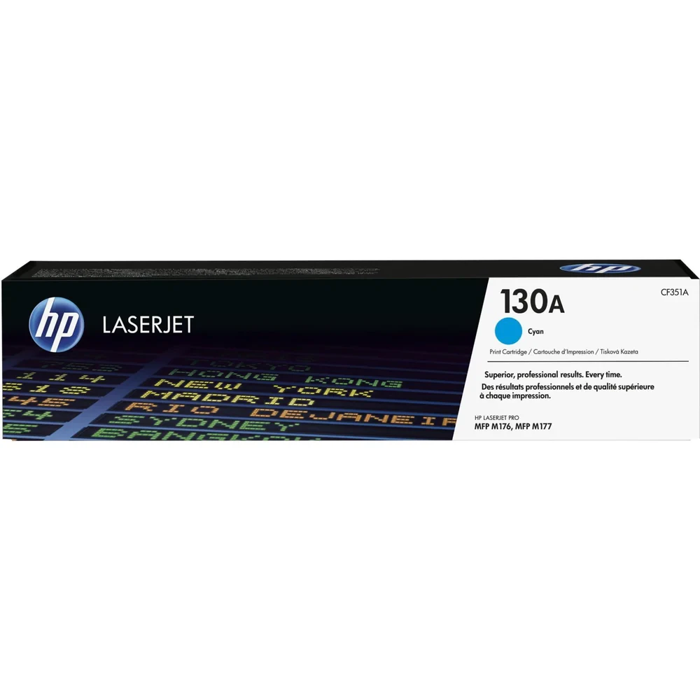 HP 130A Cyan Original LaserJet Toner Cartridge CF351A