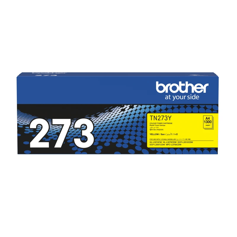 BROTHER TONER TN273Y YELLOW ORIGINAL FOR   HL-L3270CDW/DCP-L3510CDW/DCP-L3551CDW/MFC-L3750CDW