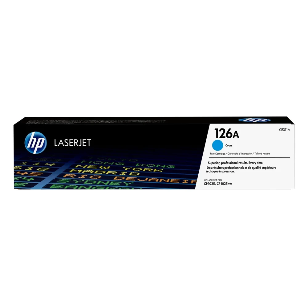 HP 126A Cyan Original LaserJet Toner Cartridge CE311A