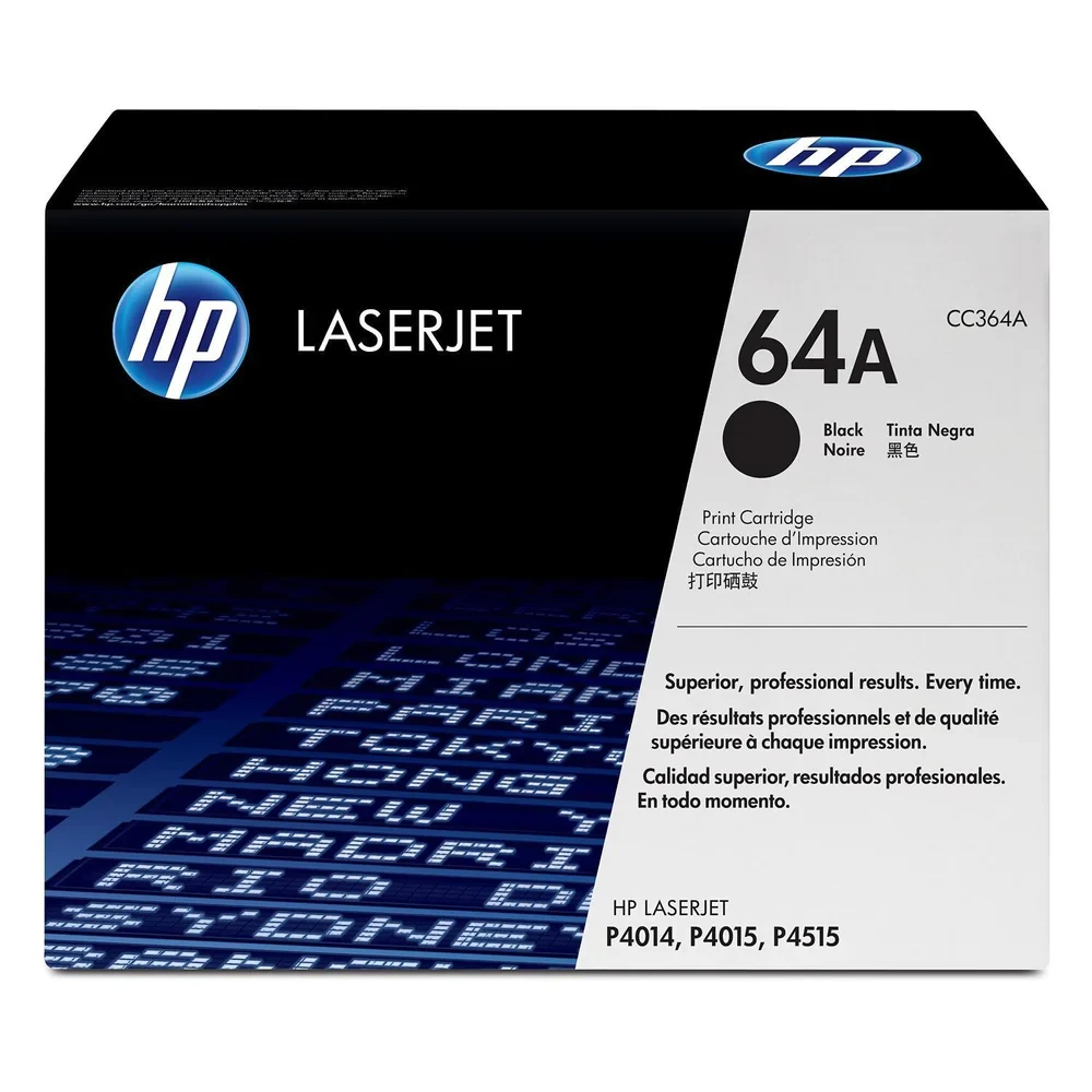 HP 64A Black Original LaserJet Toner Cartridge CC364A