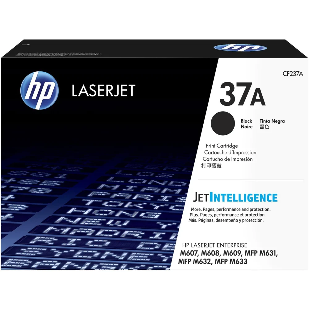 HP 37A Black Original LaserJet Toner Cartridge CF237A