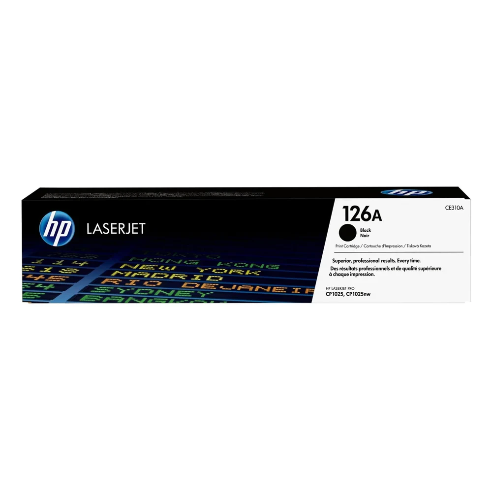 HP 126A Black Original LaserJet Toner Cartridge CE310A