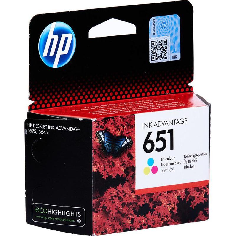 HP 651 Color Original Ink Cartridge C2P11AE