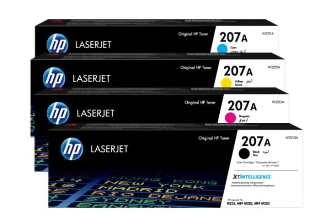 HP 207A Black Cyan Magenta Yellow (4color) Original Toner Cartridge