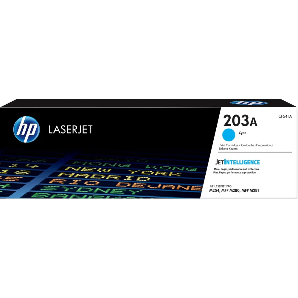 HP 203A Cyan Original LaserJet Toner Cartridge CF541A