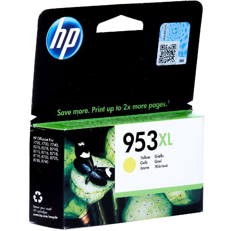 HP 953XL Yellow Original Ink Cartridge F6U18AE