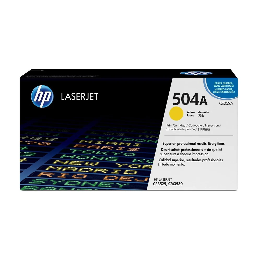 HP 504A Yellow Original LaserJet Toner Cartridge CE252A