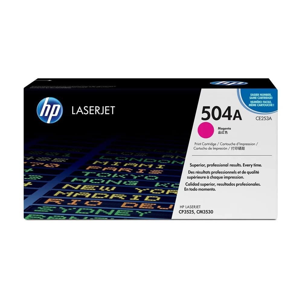 HP 504A Magenta Original LaserJet Toner Cartridge CE253A