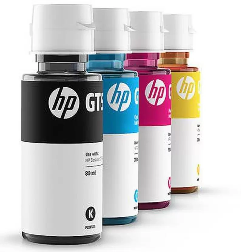 HP GT53 Black GT52 Cyan Magenta Yellow (4 Color) Original Ink Bottle