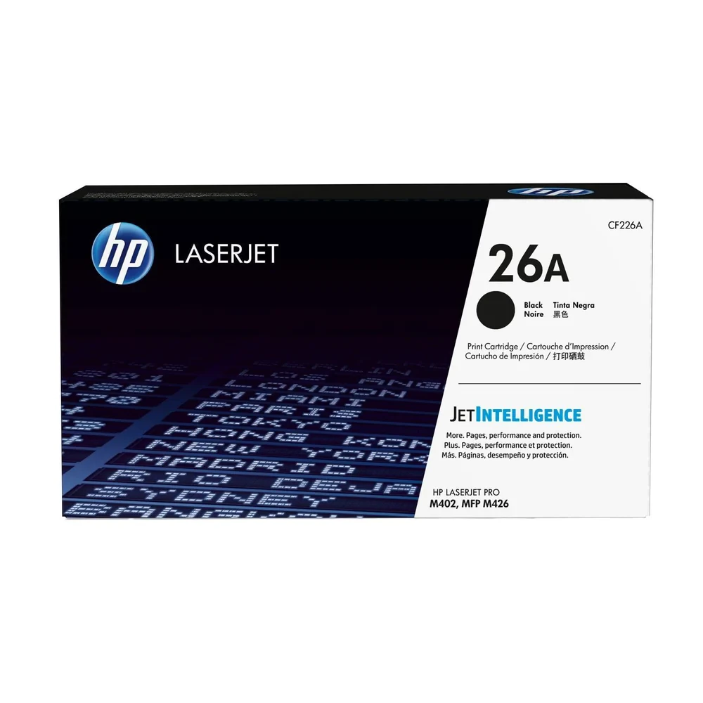 HP 26A Black Original LaserJet Toner Cartridge CF226A