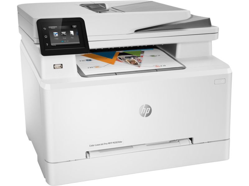 HP Printer Color LaserJet Pro M283fdw Wireless All-in-One Laser Printer, Remote Mobile Print, Scan & Copy, Duplex Printing, Works with Alexa (7KW75A), White