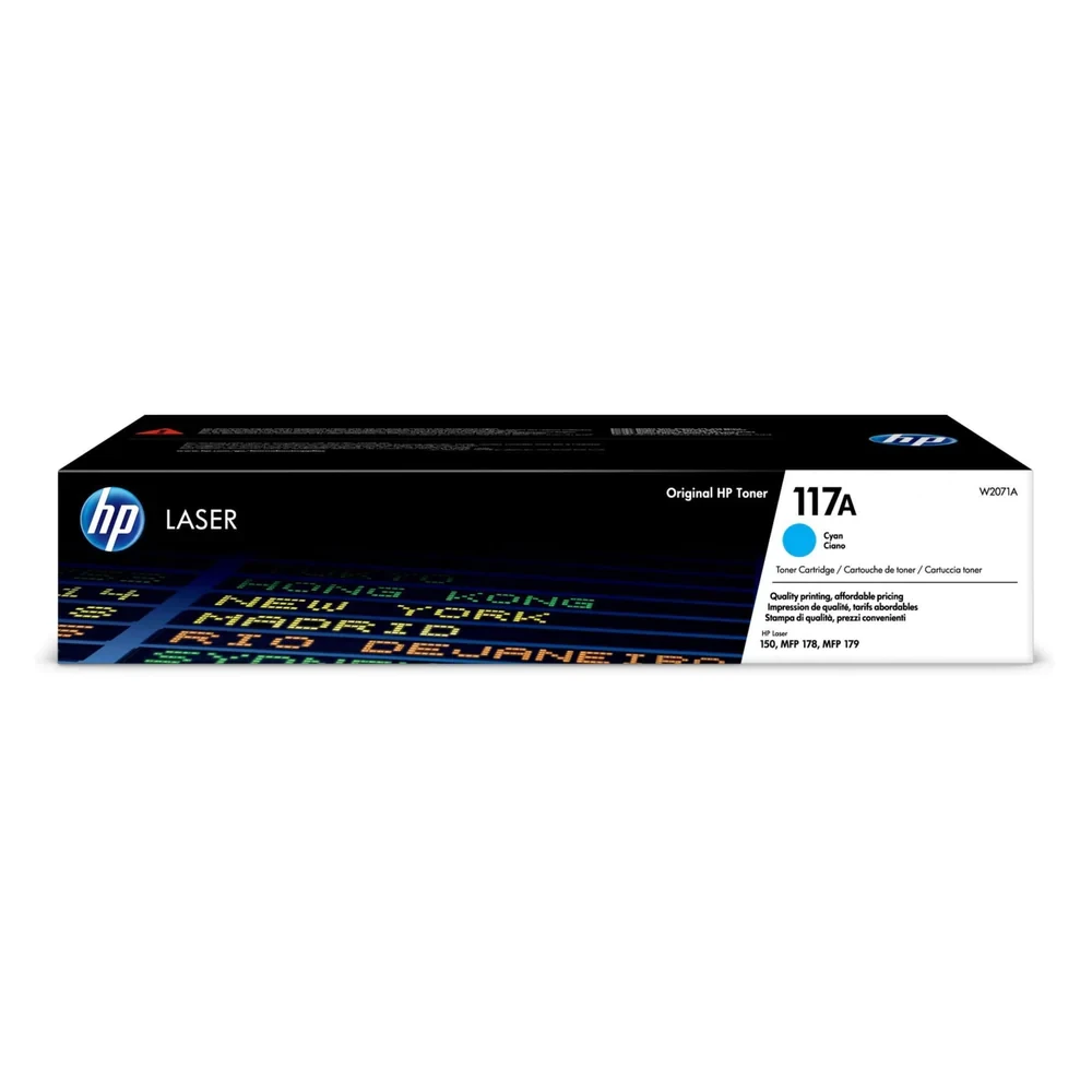 HP 117A Cyan Original LaserJet Toner Cartridge W2071A