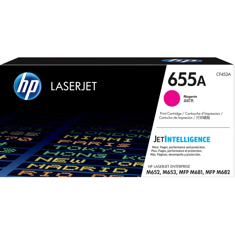 HP 655A Magenta Original LaserJet Toner Cartridge CF453A