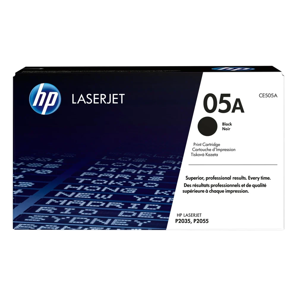 HP 05A Black Original LaserJet Toner Cartridge CE505A