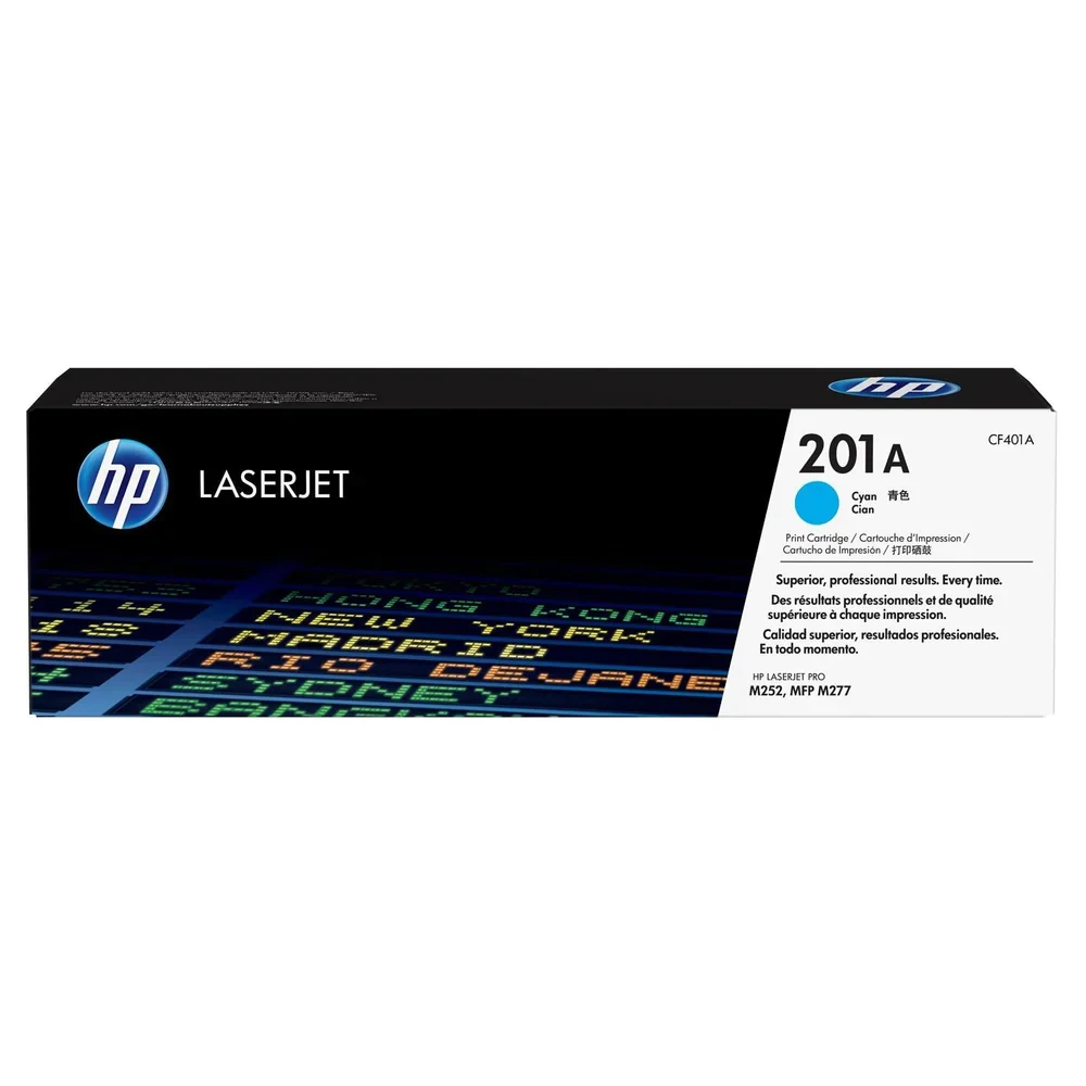 HP 201A Cyan Original LaserJet Toner Cartridge CF401A