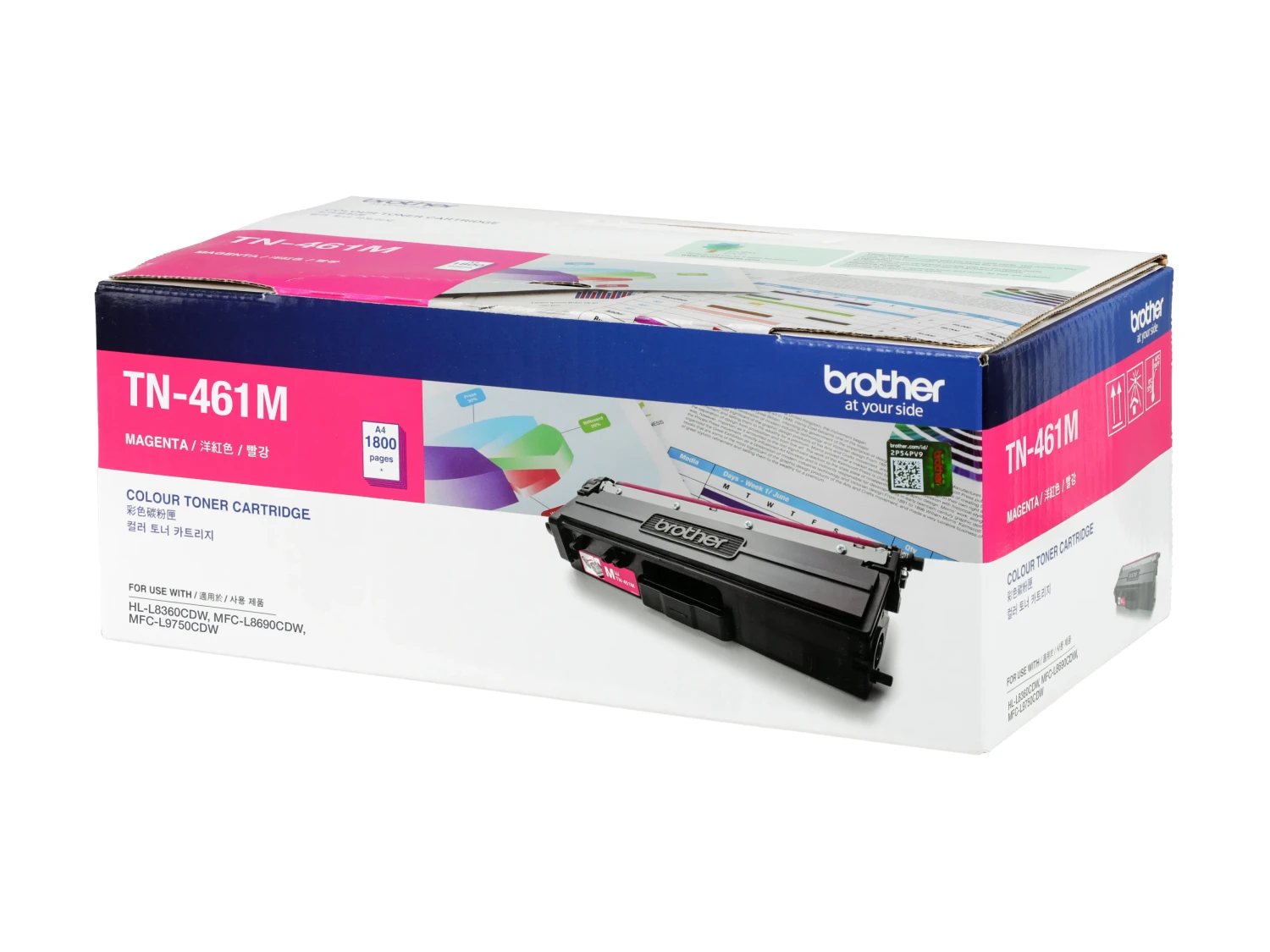 BROTHER TONER TN461M MAGENTA ORIGINAL FOR HL-L8360/L9570/L8690CDW L